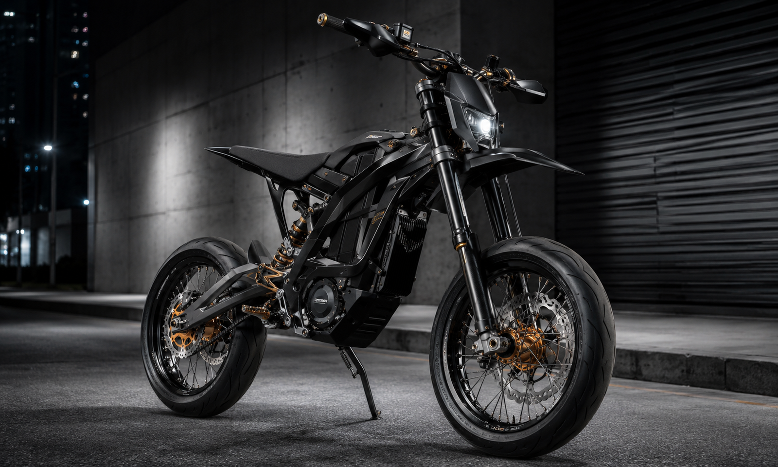 Supermoto street build with NEXICMOTO 17-inch wheel conversion