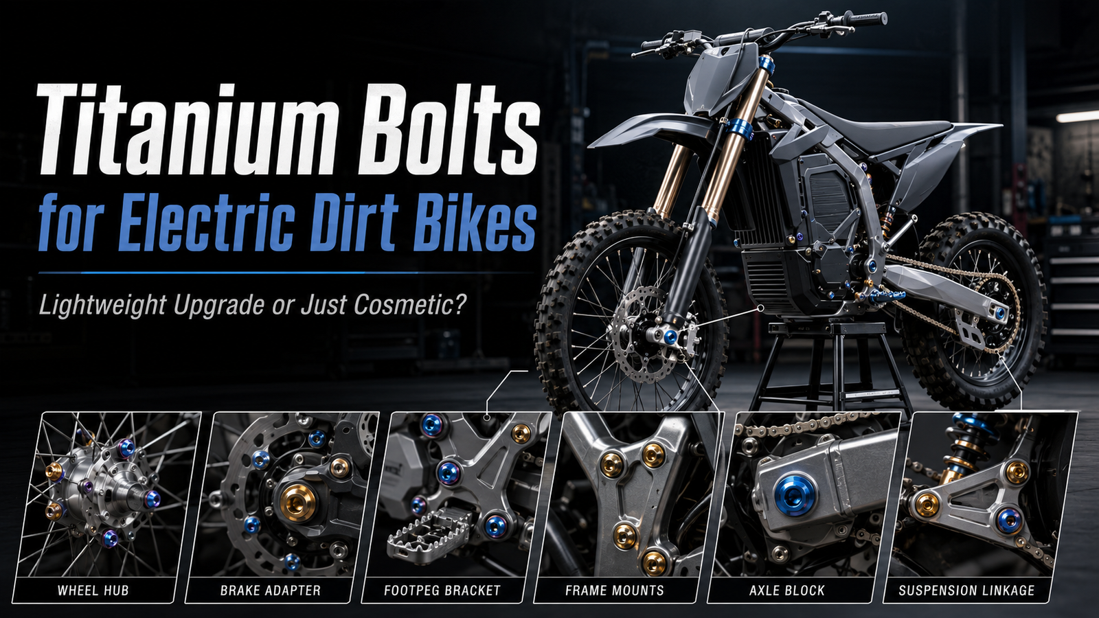 Titanium Bolts for Electric Dirt Bikes: Lightweight Upgrade or Just Cosmetic?